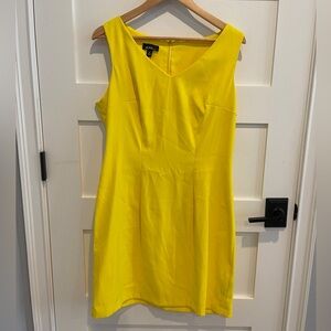 ALYX Dress Women's Sleeveless Bright Yellow V-Neck Bodycon Dress size 14